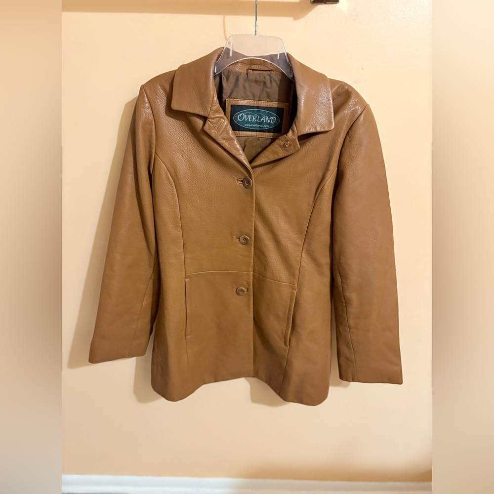 Overland Brown Genuine Leather Jacket